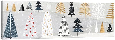 Christmas Chalet Collection D Canvas Art Print - Pine Tree Art