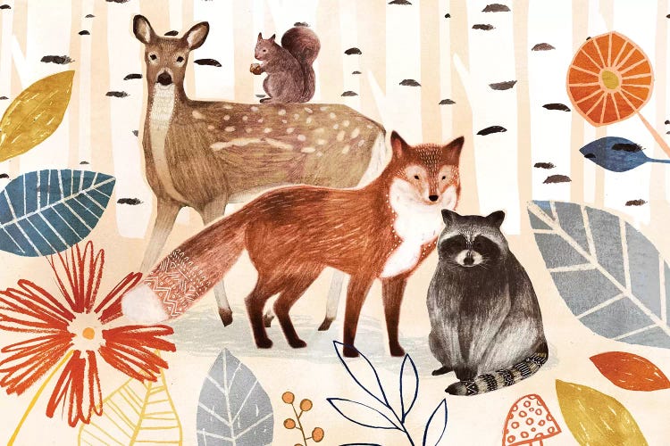 Cozy Autumn Collection A by Victoria Borges wall art