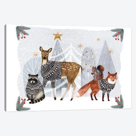 Cozy Christmas Collection A Canvas Print #VBO679} by Victoria Borges Canvas Artwork