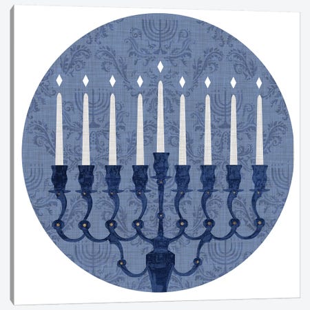 Sophisticated Hanukkah Collection C Canvas Print #VBO720} by Victoria Borges Canvas Wall Art
