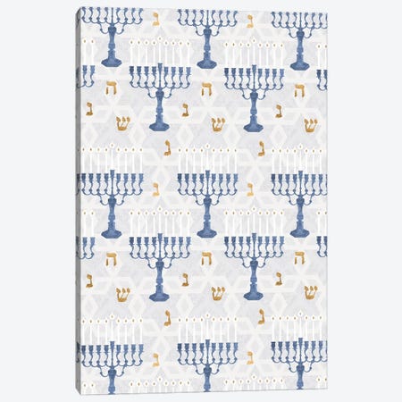 Sophisticated Hanukkah Collection E Canvas Print #VBO722} by Victoria Borges Canvas Wall Art
