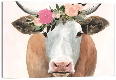 Spring on the Farm Collection A Canvas Art Print - Victoria Borges