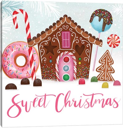 Sweet Holidays Collection A Canvas Art Print - Donut Art