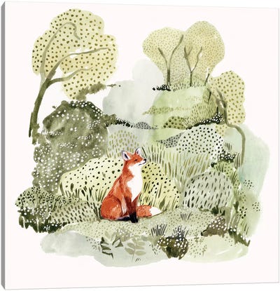 Fox Glen I Canvas Art Print - Victoria Borges