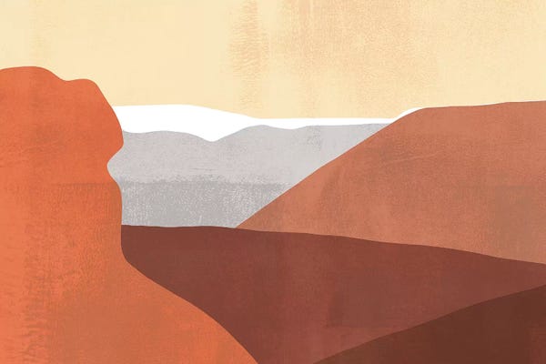 Arizona: Sedona Colorblock I by Victoria Borges