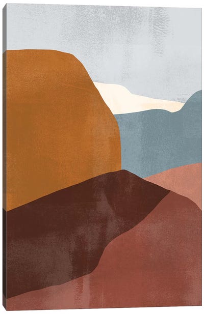Sedona Colorblock III Canvas Art Print - Victoria Borges