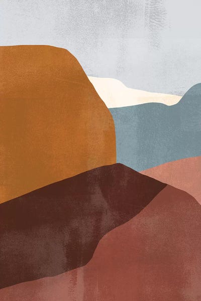 Arizona: Sedona Colorblock III by Victoria Borges