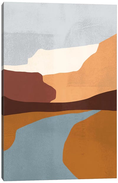 Sedona Colorblock IV Canvas Art Print - Arizona Art