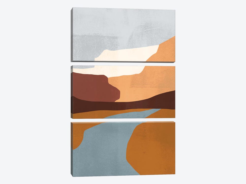 Sedona Colorblock IV by Victoria Borges 3-piece Canvas Wall Art