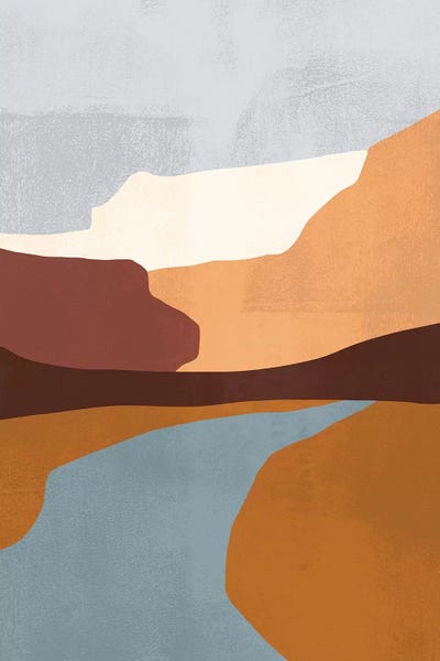 Arizona: Sedona Colorblock IV by Victoria Borges