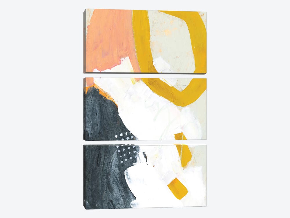 Seismic I by Victoria Borges 3-piece Canvas Print