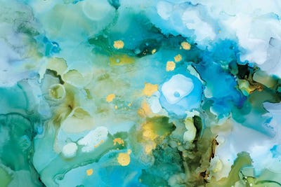 Aqua Brume II by Victoria Borges framed canvas print