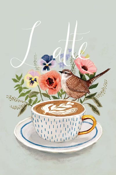 Early Bird II by Victoria Borges framed canvas print