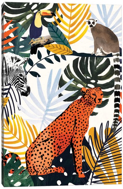 Jungle Jumble I Canvas Art Print - Victoria Borges