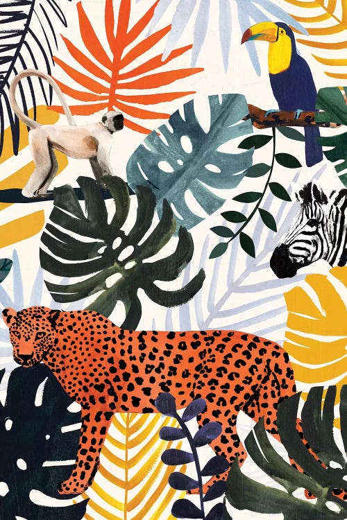 Jungle Jumble II by Victoria Borges wall art