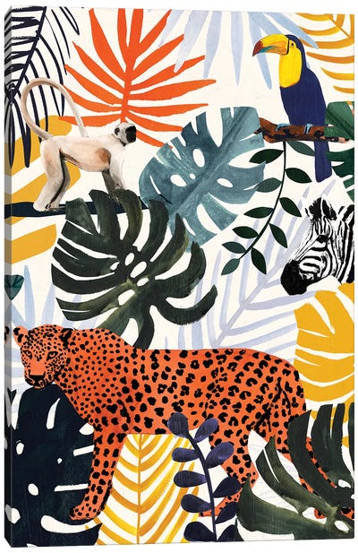 Jungle Jumble II Canvas Art Print - Victoria Borges