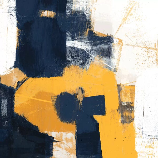 Victoria Borges: Navy & Gold II by Victoria Borges