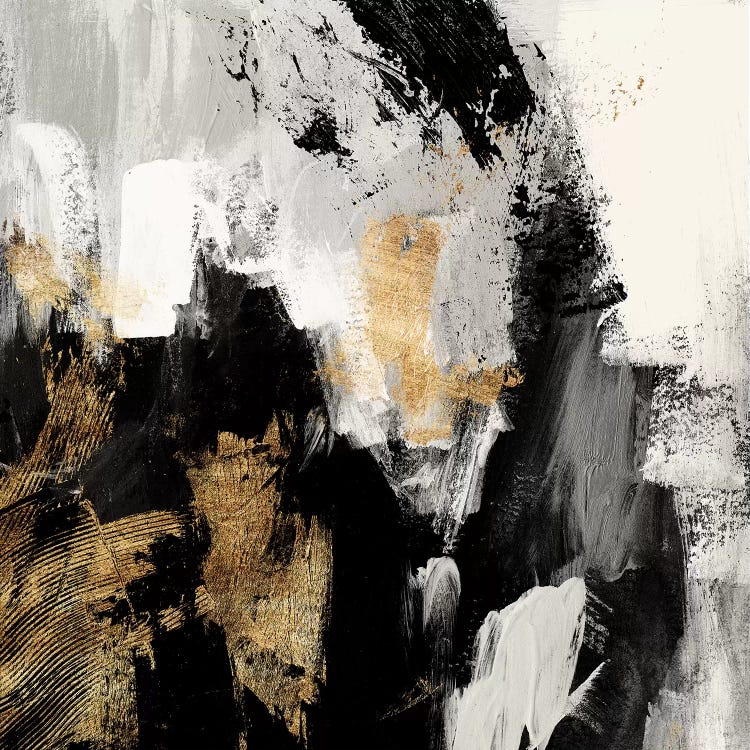 Neutral Gold Collage I by Victoria Borges wall art