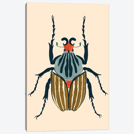 Beetle Bug I Canvas Print #VBR101} by Victoria Barnes Canvas Wall Art