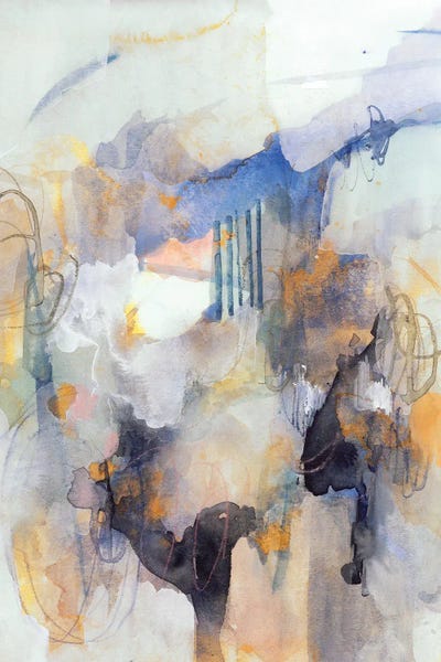 Watercolor Tatter IV by Victoria Barnes framed wall art