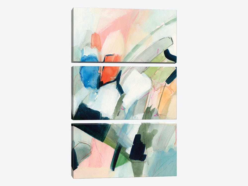 Color Scramble II by Victoria Barnes 3-piece Canvas Art