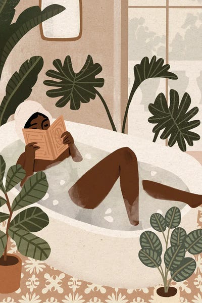 Home Spa I by Victoria Barnes framed canvas print