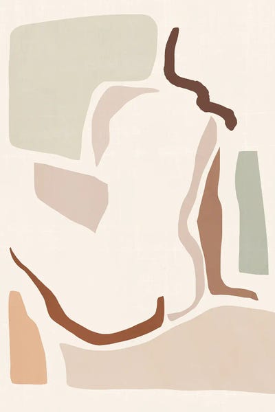 Silhouettes: Lounge Abstract I by Victoria Barnes