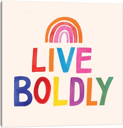 Love Loudly I Canvas Art Print - LGBTQ+ Art