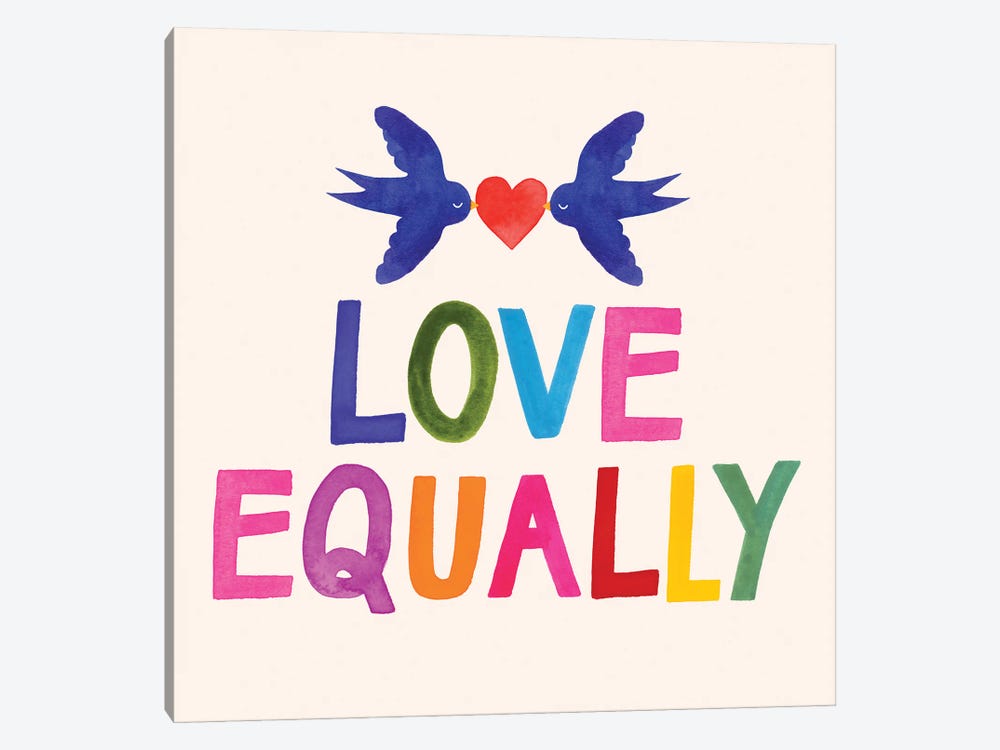 Love Loudly II by Victoria Barnes 1-piece Canvas Wall Art