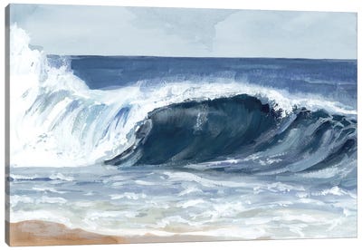 Surf Spray II Canvas Art Print - Sandy Beach Art