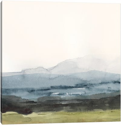 Blue Ridge Bound I Canvas Art Print - Linear Abstract Art