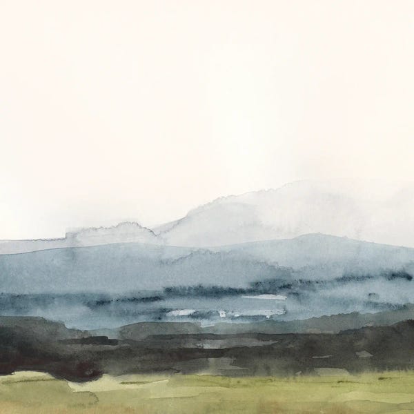 Large Modern Art - Canvas Prints: Blue Ridge Bound I by Victoria Barnes