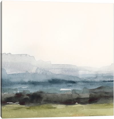 Blue Ridge Bound II Canvas Art Print - Linear Abstract Art