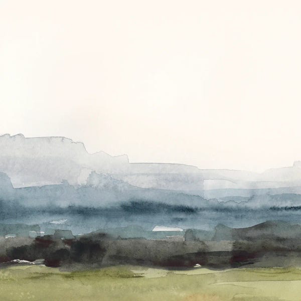 Large Modern Art - Canvas Prints: Blue Ridge Bound II by Victoria Barnes