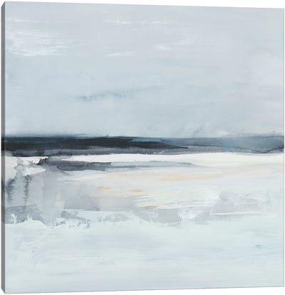 Inky Coastline I Canvas Art Print - Coastal & Ocean Abstract Art