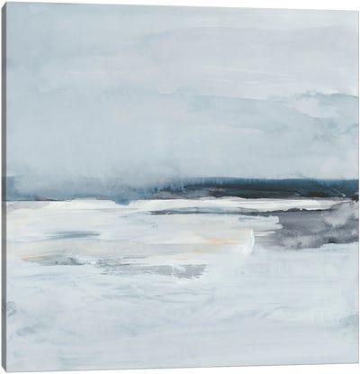 Inky Coastline II Canvas Art Print - Coastal & Ocean Abstract Art