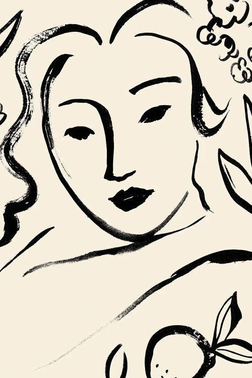 Matisse's Muse Portrait I by Victoria Barnes wall art