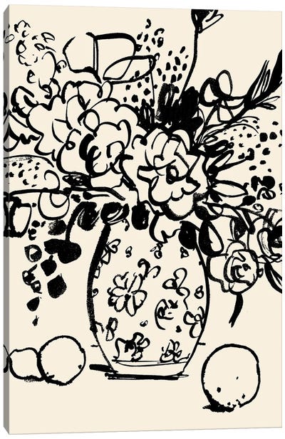 Matisse's Muse Still Life II Canvas Art Print - Botanical Illustrations