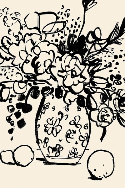 Botanical Illustrations: Matisse's Muse Still Life II by Victoria Barnes