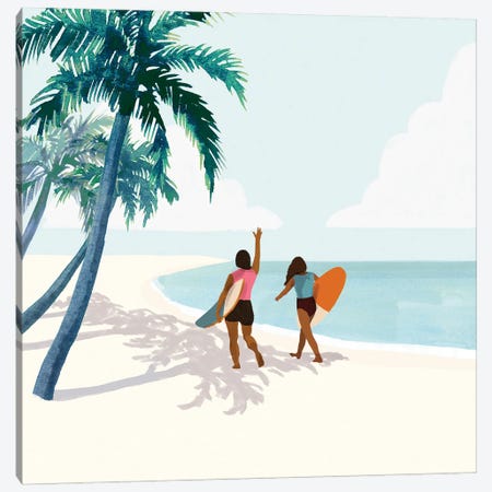 Palm Tree Paradise II Canvas Print #VBR256} by Victoria Barnes Art Print