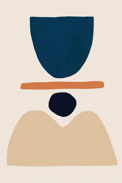 Fraction Stack II by Victoria Barnes framed wall art