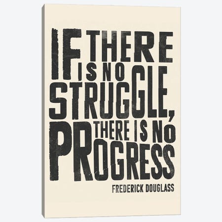 Frederick Douglass Quote I Canvas Print #VBR294} by Victoria Barnes Canvas Print