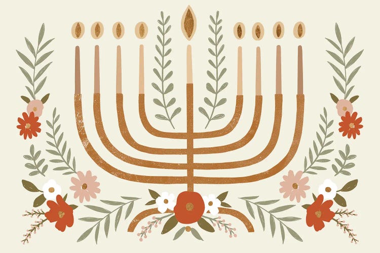 Natural Hanukkah Collection I by Victoria Barnes wall art