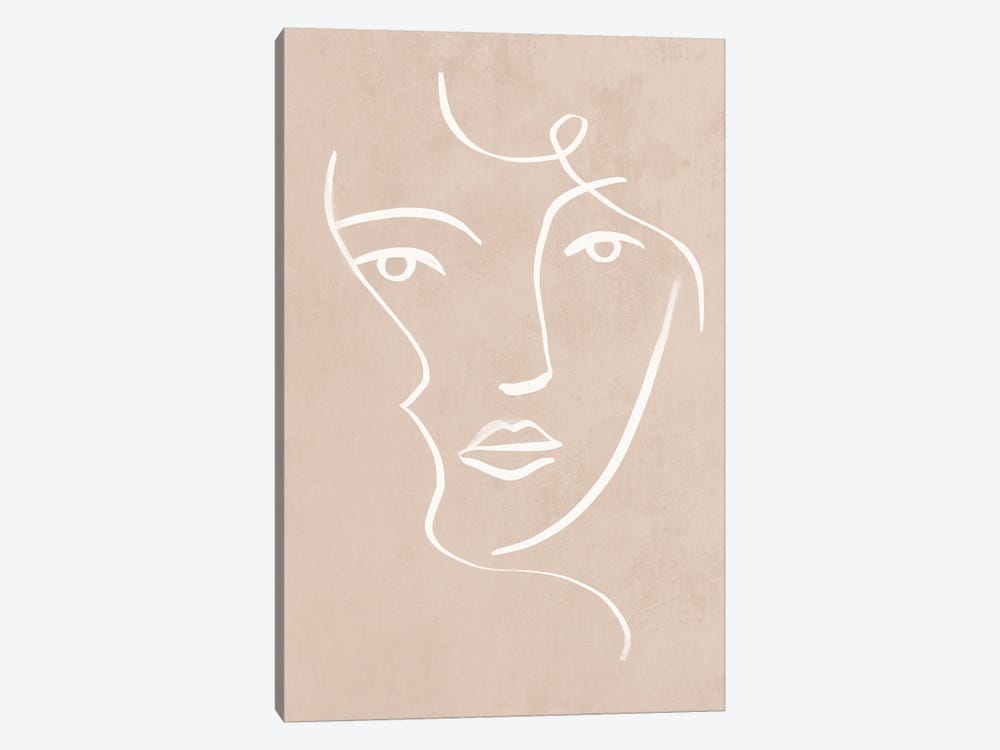 Curly Face I by Victoria Barnes 1-piece Canvas Print