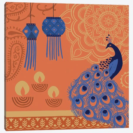 Diwali I Canvas Print #VBR330} by Victoria Barnes Canvas Print