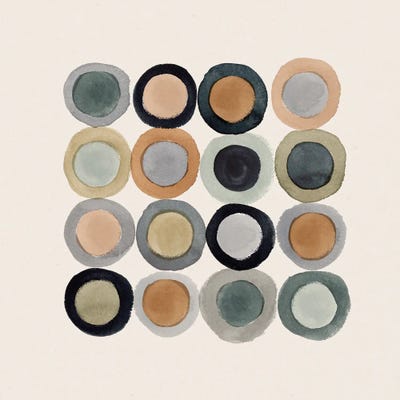 Coin Collection II by Victoria Barnes framed wall art