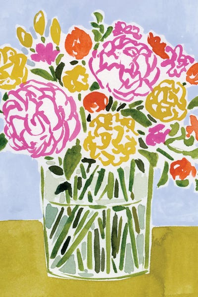 Fresh Flower Assortment II by Victoria Barnes framed wall art