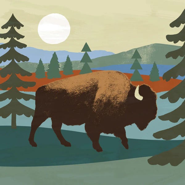 Pine Trees: Trailside Animals II by Victoria Barnes