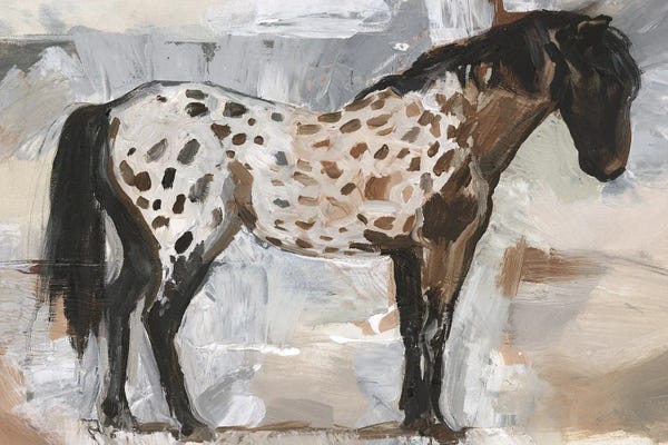 Victoria Barnes: Expressionist Dappled Horse I by Victoria Barnes