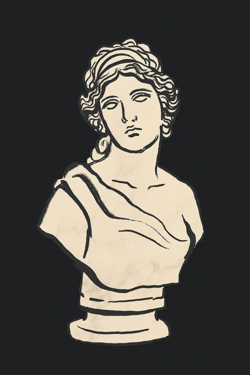 Greek Statuary II by Victoria Barnes wall art